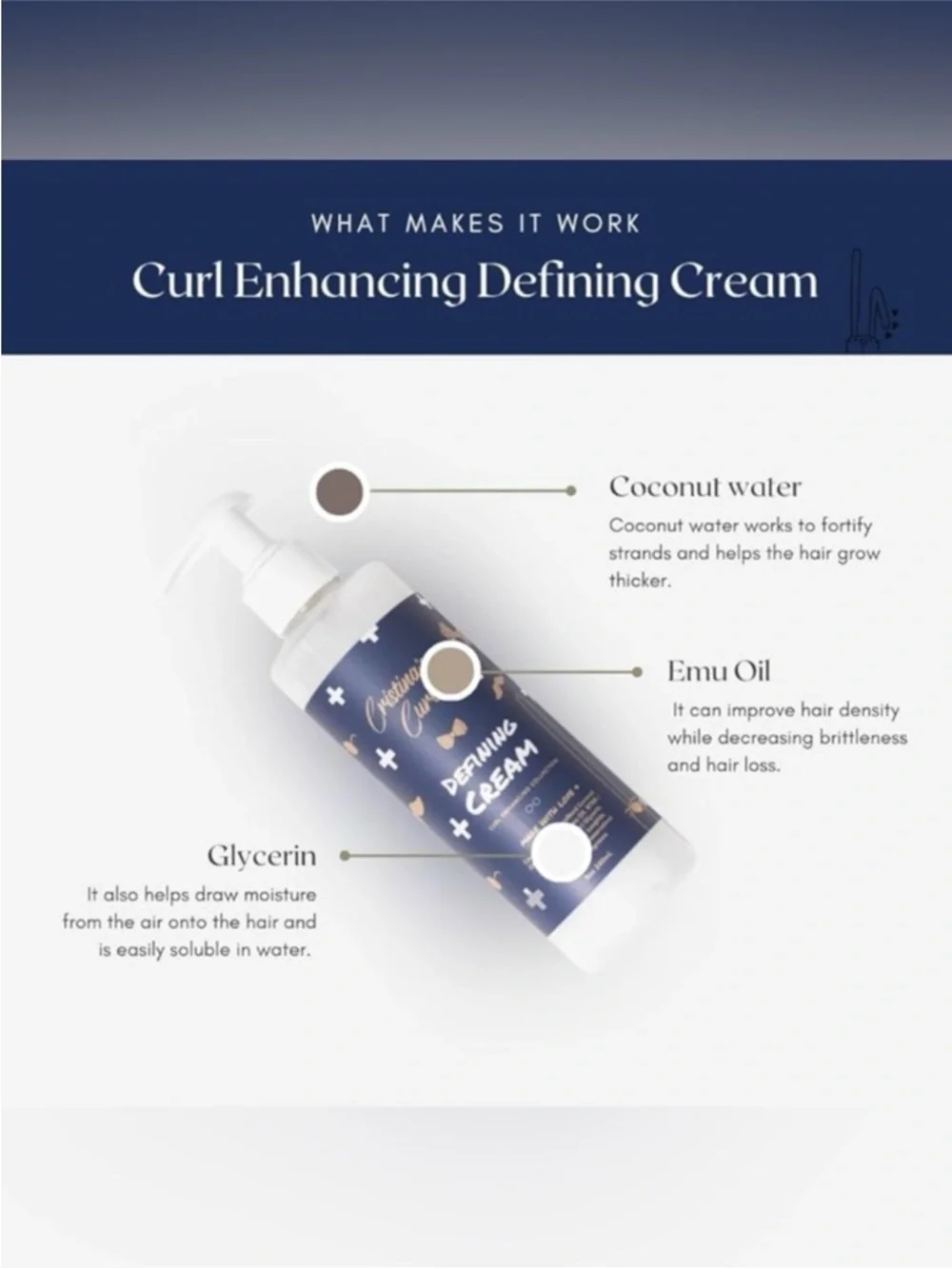 Cristina’s Curls Shampoo Deep Conditioner Curl Cream Haircare Bundle